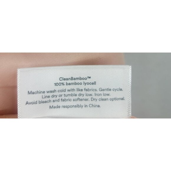 Ettitude Bamboo Cloud Pink Sateen Cami Adjust Strap Matching Storage Pouch Small - Picture 6 of 11